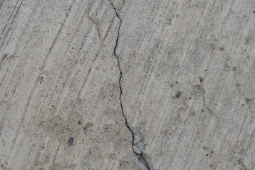  Crack on a concrete surface in Los Angeles for interior design.