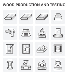 Wood sawmill icon