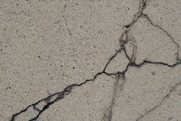 Obraz premium Crack on a concrete surface in Los Angeles for interior design.