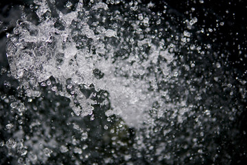 Water Splash on black background.Stylish water splash. Isolated on black background.