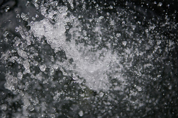 Water Splash on black background.Stylish water splash. Isolated on black background.