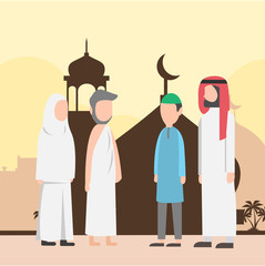 Islamic design for Hajj and Eid al-Adha