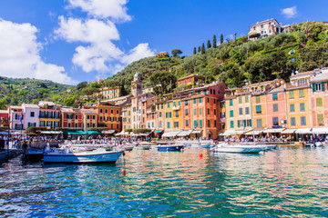 Portofino, an Italian famous holiday resort.