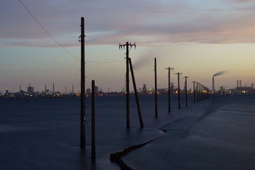 Tokyo bay coastline