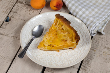 tarte à l'abricot et amandes