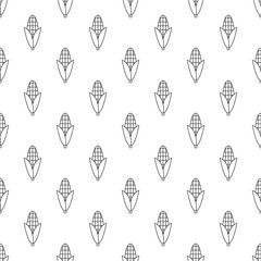 Vector seamless pattern with line corn. Seamless pattern.