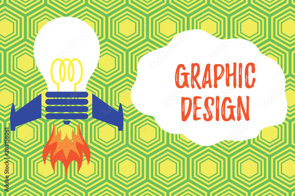 Poster handwriting text writing graphic design. conceptual photo art or skill of combining text and picture