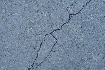  Crack on a concrete surface in Los Angeles for interior design.