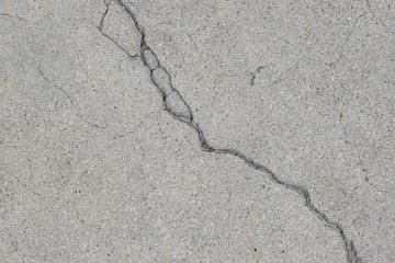  Crack on a concrete surface in Los Angeles for interior design.