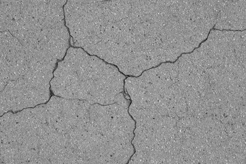  Crack on a concrete surface in Los Angeles for interior design.