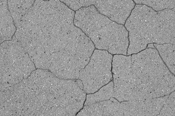  Crack on a concrete surface in Los Angeles for interior design.