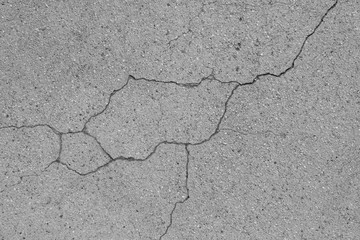 Obraz premium Crack on a concrete surface in Los Angeles for interior design.