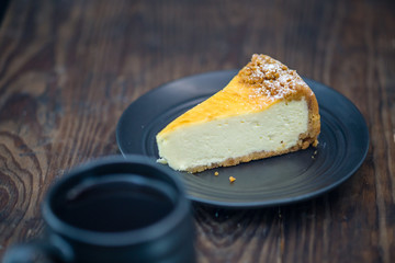 Cheesecake and coffee
