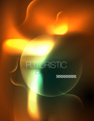 Neon lights vector abstract background