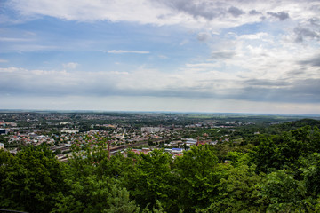 Fototapeta premium Architecture of Lviv. Lviv is the cultural center of Ukraine. Television and town hall in the center. Tourist attractions. .