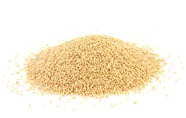 Amaranth seeds isolated on white background