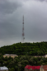 Architecture of Lviv. Lviv is the cultural center of Ukraine. Television and town hall in the center. Tourist attractions. .