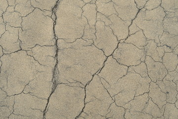  Crack on a concrete surface in Los Angeles for interior design.