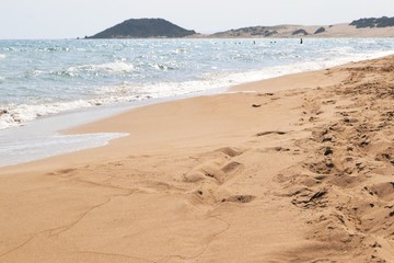 Beautiful mediterranean waves sea, Cyprus