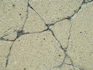 Obraz premium Crack on a concrete surface in Los Angeles for interior design.