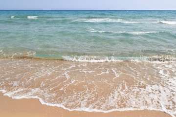 Beautiful mediterranean waves sea, Cyprus