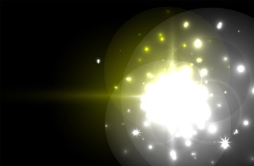 Glowing neon light. Holiday decoration.