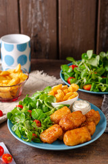 Homemade fish and chips