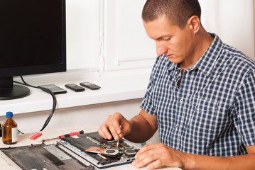 the master serves the laptop