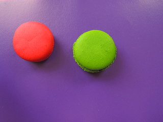 colorful cakes delicious and sweet on abstract background