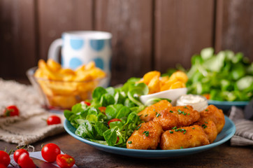 Homemade fish and chips