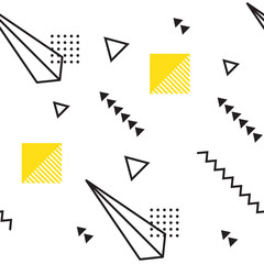 Abstract geometric seamless pattern