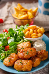 Homemade fish and chips