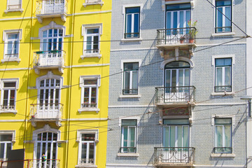 Fototapeta na wymiar Architektur in Baixa, Lissabon, Portugal