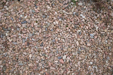 Gravel road surface texture