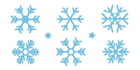 Fototapeta na wymiar Snowflakes Vector