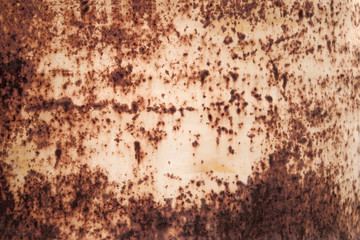 Rusty metal background. Metal texture with scratches and cracks