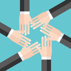Many hands, team concept