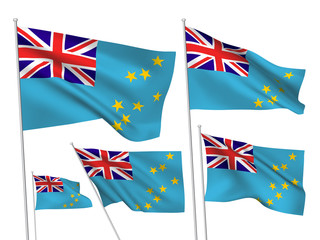 Vector flags of Tuvalu