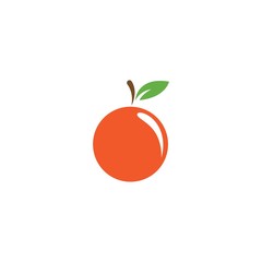 Orange fruit logo