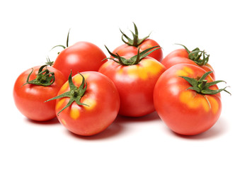 fresh tomato isolated on white background
