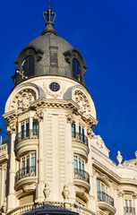 Fototapeta premium Attractive buildings in Madrid, Spain.