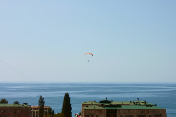 Sea view from high-rise buildings. Gagra, Abkhazia