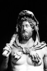 Bust of Commodus with Hercules' features. Rome, Italy