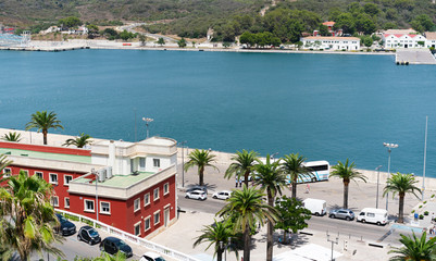 Old port in Mahon of Menorca, Spain
