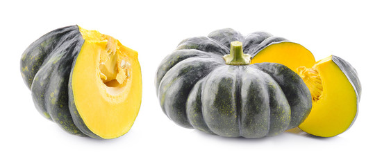 Fresh pumpkin on a white background