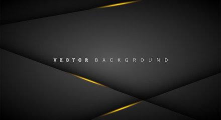 Gold light line shadow dark grey luxury background