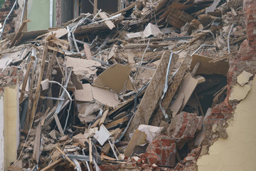 Photo of the destroyed house