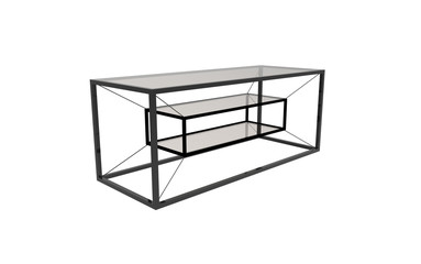 3D illustration of modern coffee table 