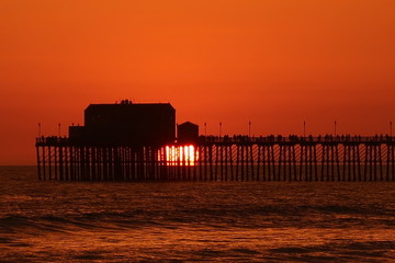 Awesome Sunset In Oceanside California