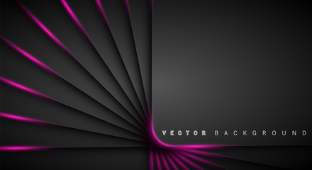 Pink light line shadow dark grey luxury background